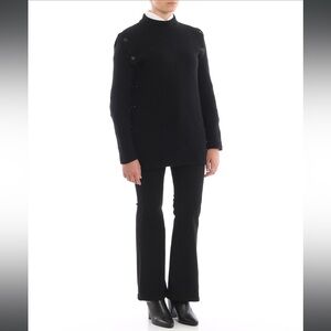MARNI‎ Black wool sweater with detachable sleeves